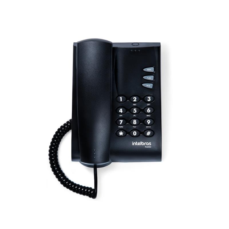 Telefone Com Fio Pleno Intelbras Preto