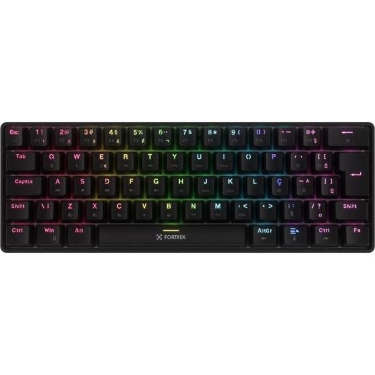 Teclado Mecânico Fortrek Gravity Air Compact Wireless Preto