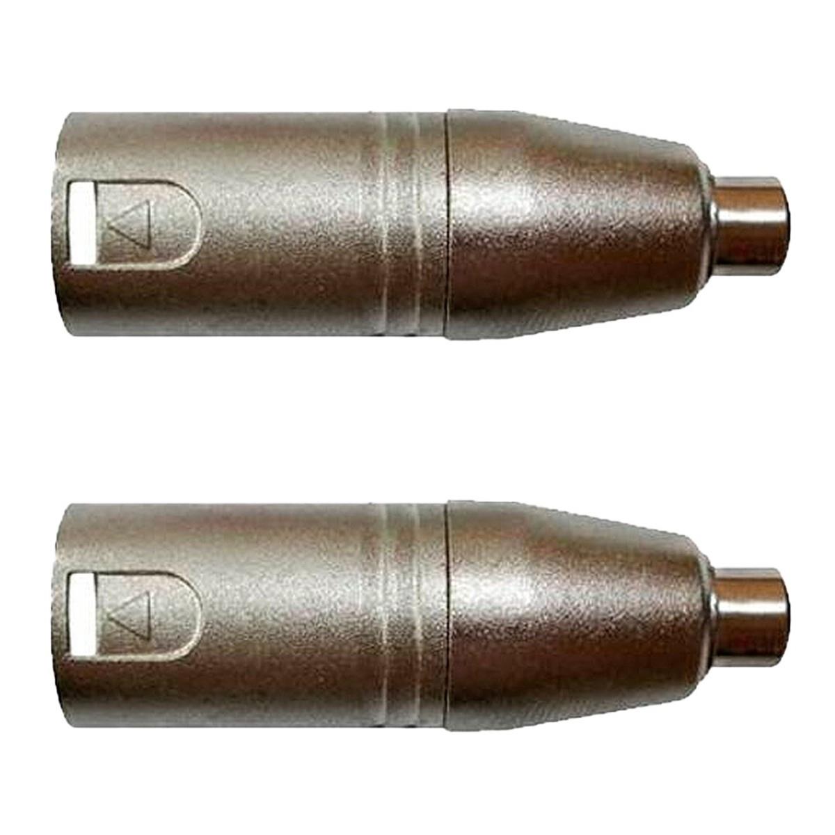 Adaptadores Rca Fêmea P/xlr 3p Macho Niq. Wc 245 Ad 02 Unidades Wireconex