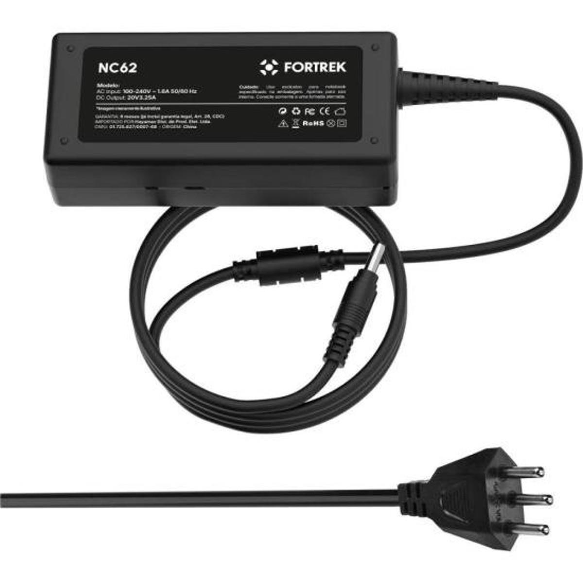 Carregador de Notebook 4.0x1.7 mm Fortrek NC62 20V