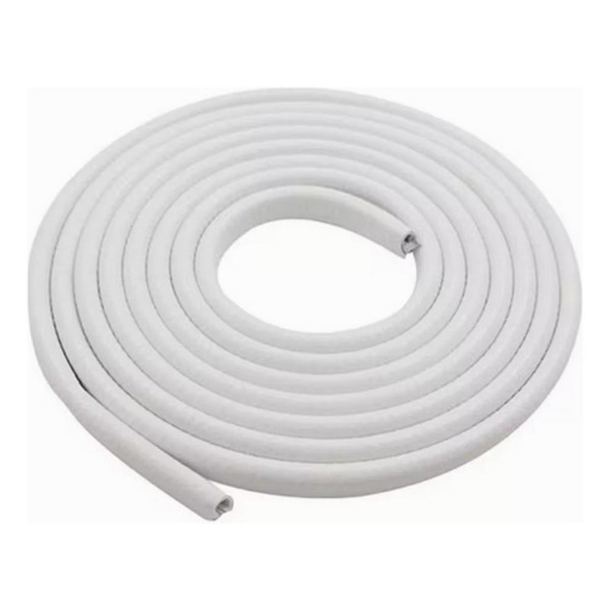 Borracha Protetora Borda Portas Carro Universal 10 M Branca