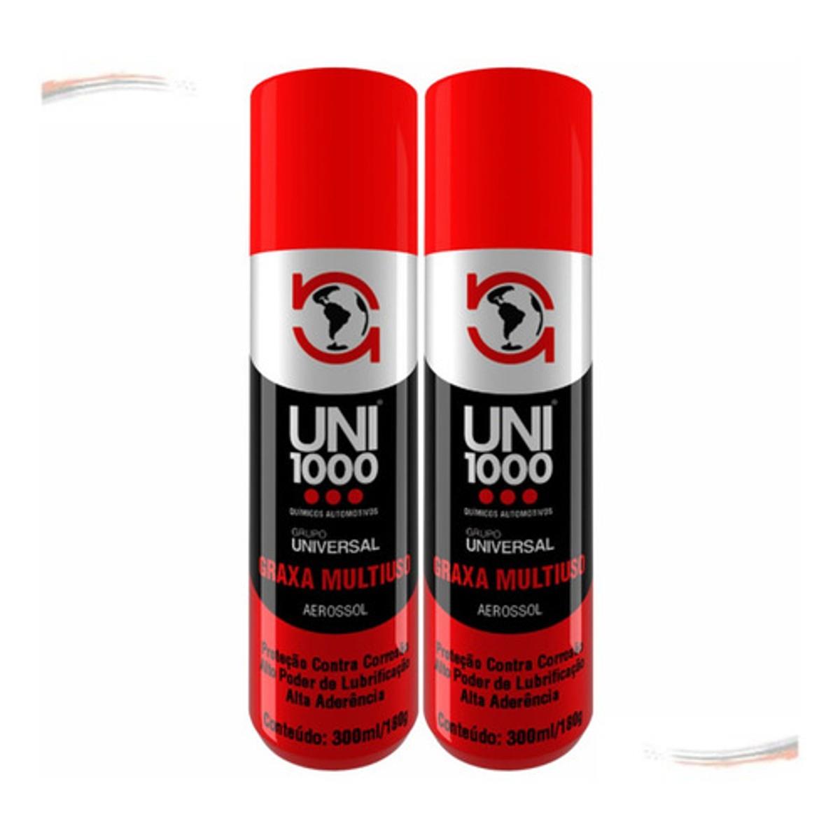 Kit 2 Graxa Spray Lubrificante Multiuso Alta Aderência