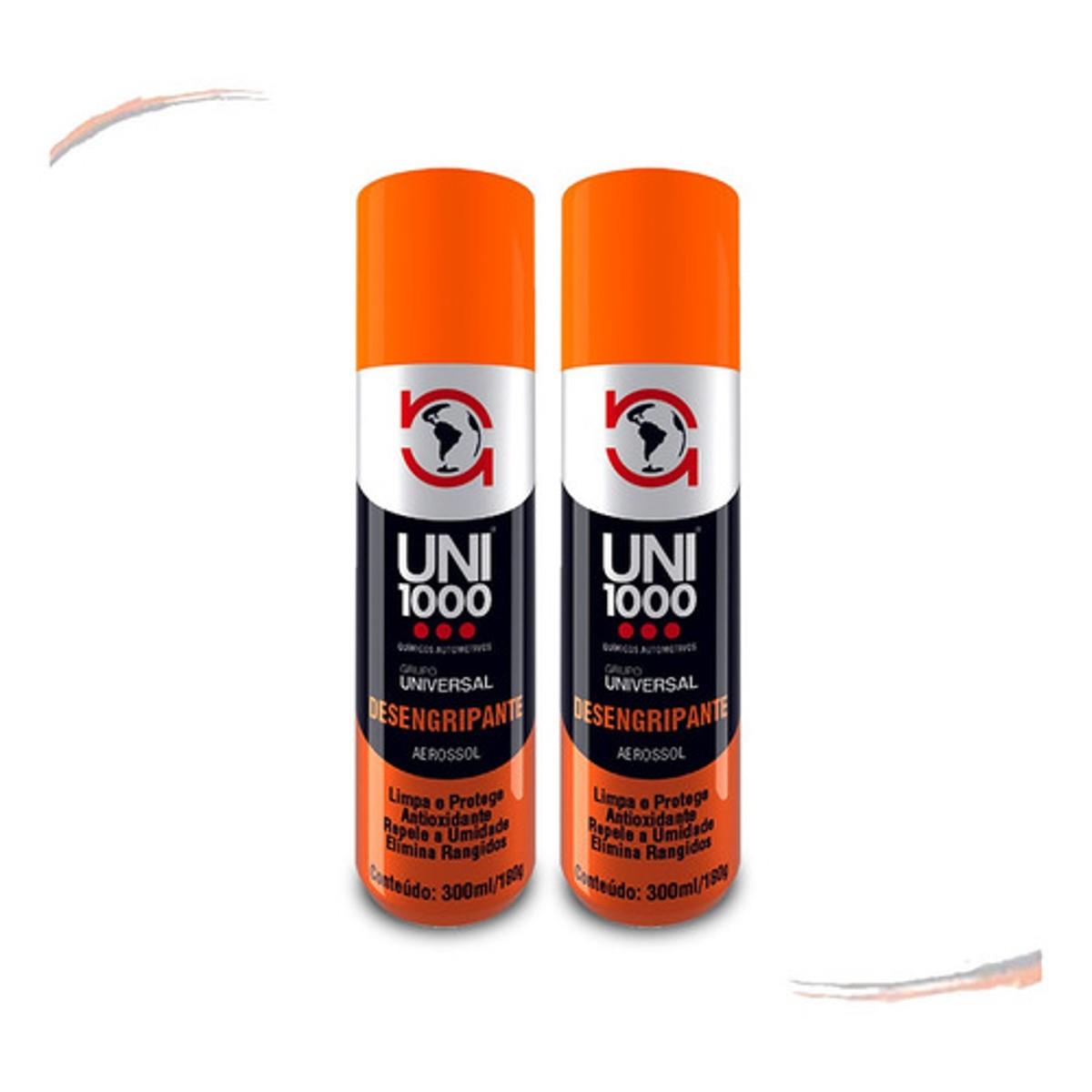 Kit 2 Uni1000 Desengripante 300 Ml Anticorrossivo Multiuso - UN / 2