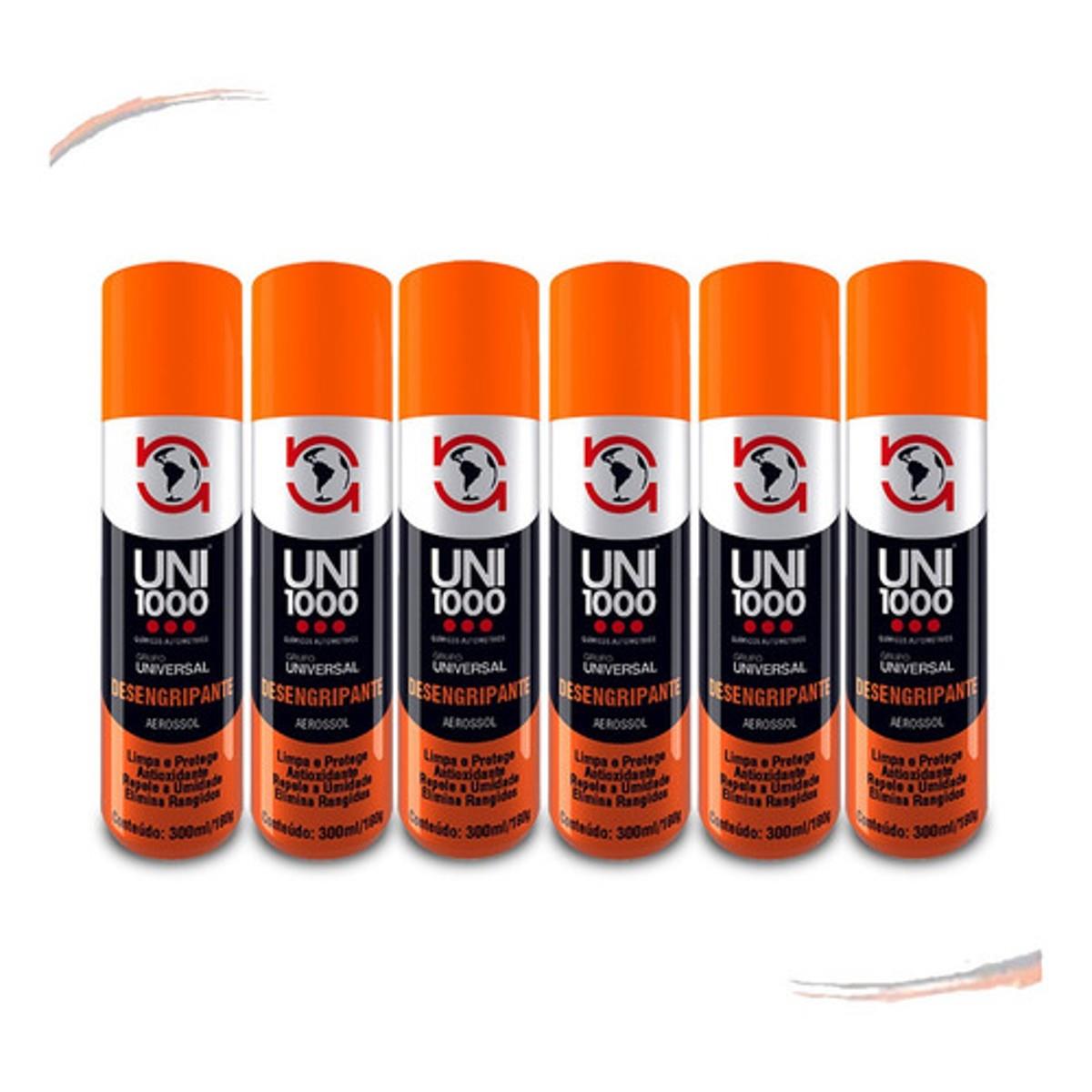 Kit Desengripante Lubrificante Anticorrosivo Uni1000 300 Ml - UN / 6