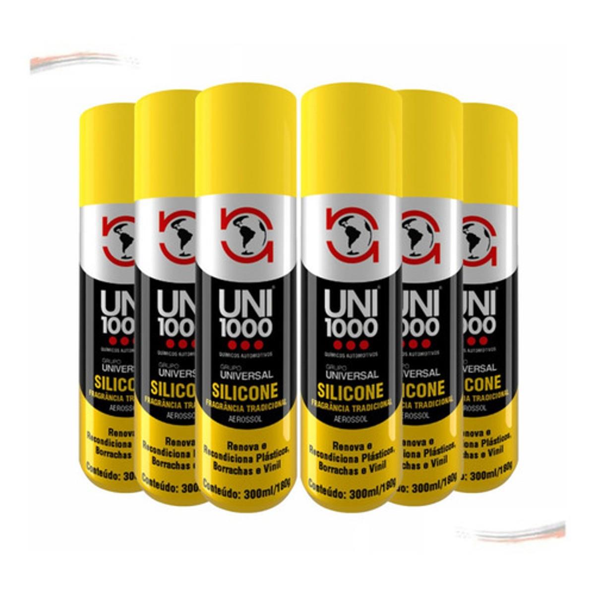 Kit 6 Silicone Spray Lubrificante Alta Proteção Tradicional