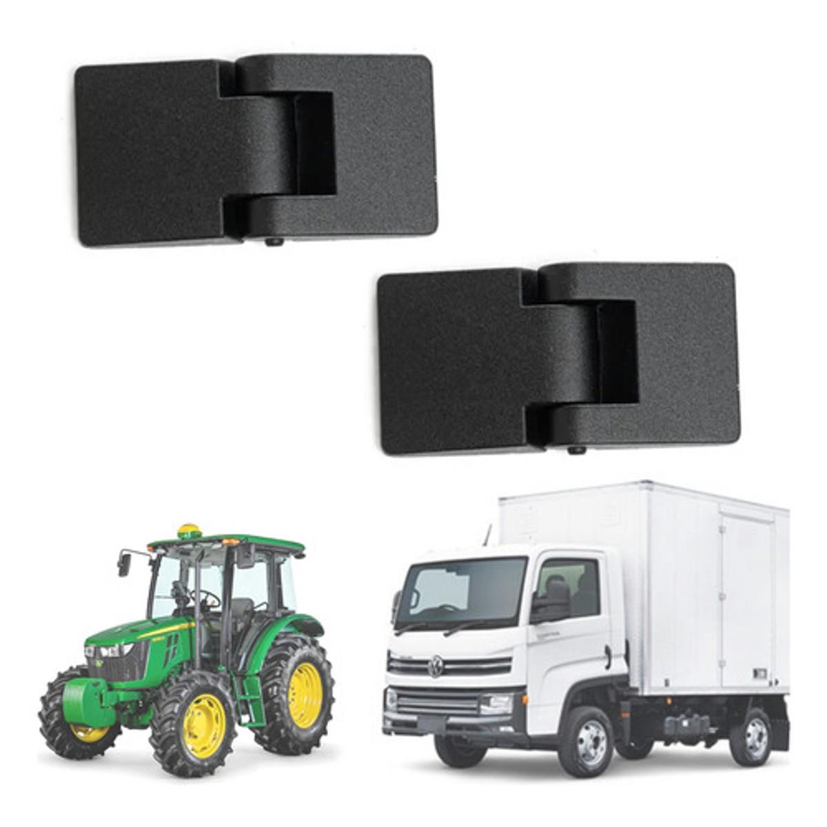 Par 2 Dobradiças Externa Porta Agrícola Baú Cabine Uso Geral - UN / 2
