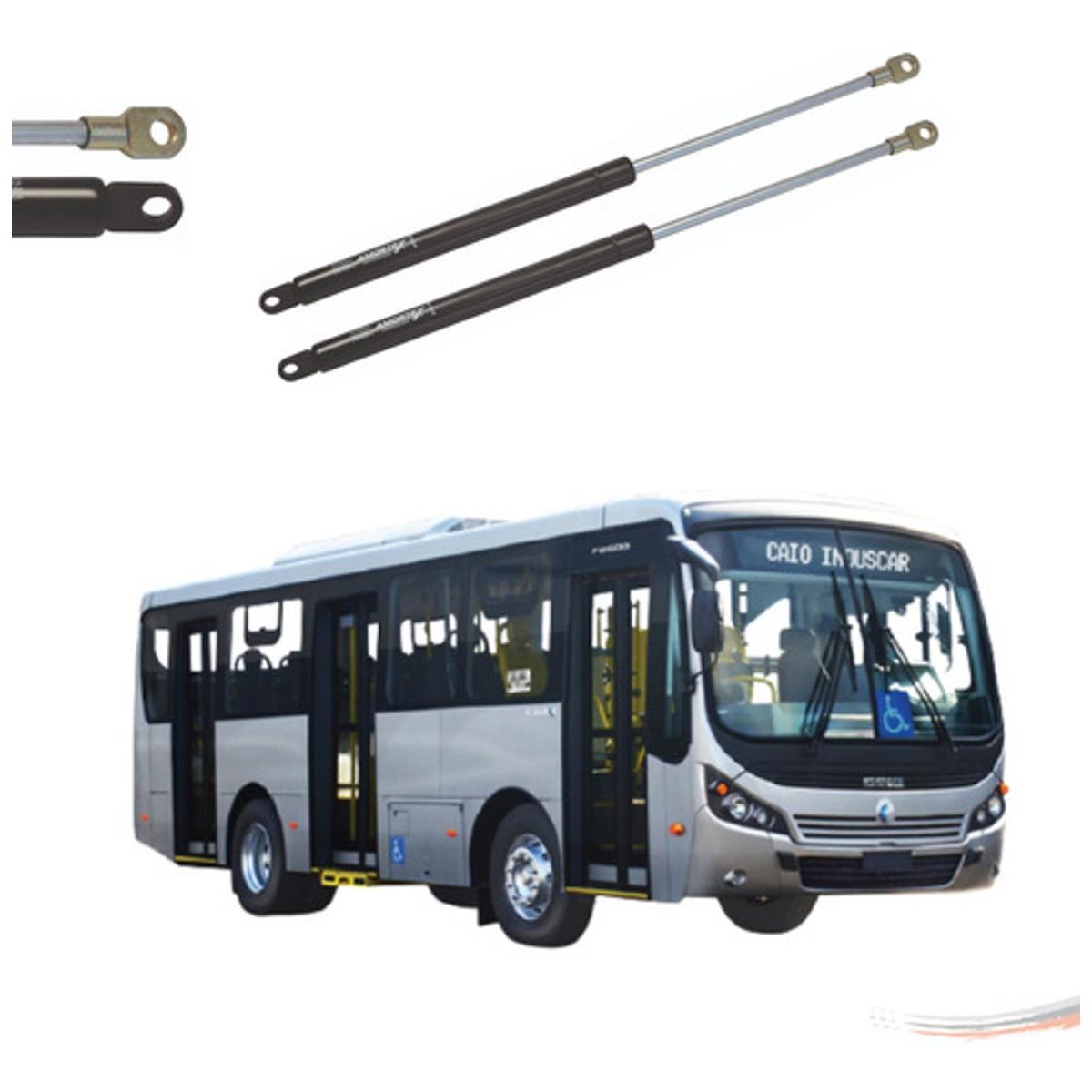 Par Amortecedores Tampa Motor ônibus Caio 42,7x25,7 Cm 37 Kg