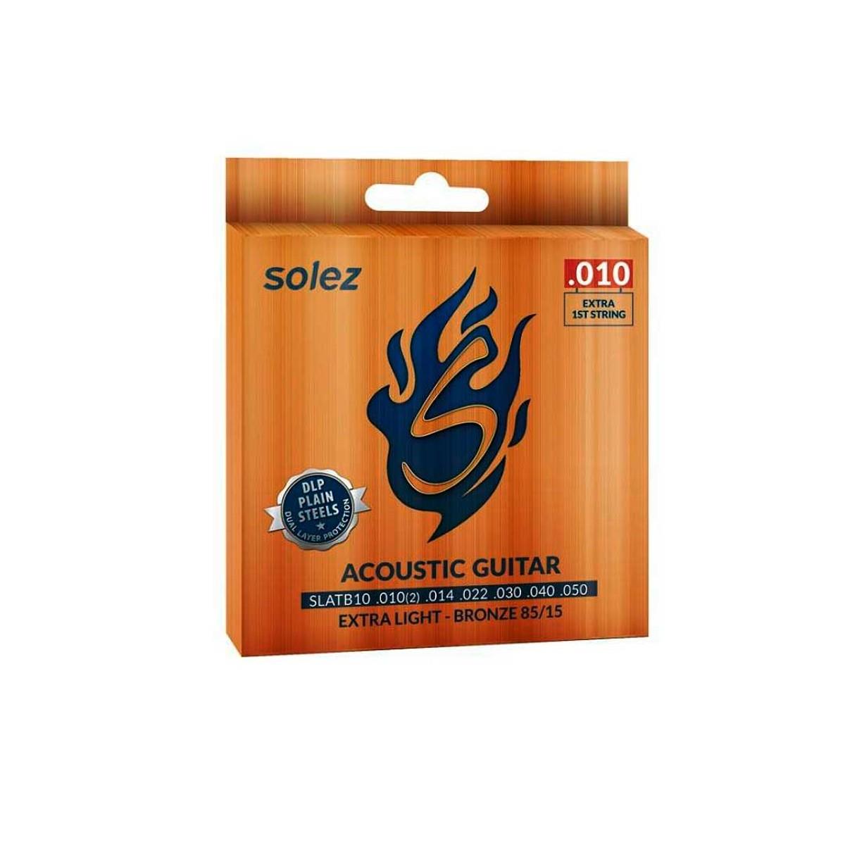 Jogo De Cordas P/violão Bronze 85/15 Solez 0.010