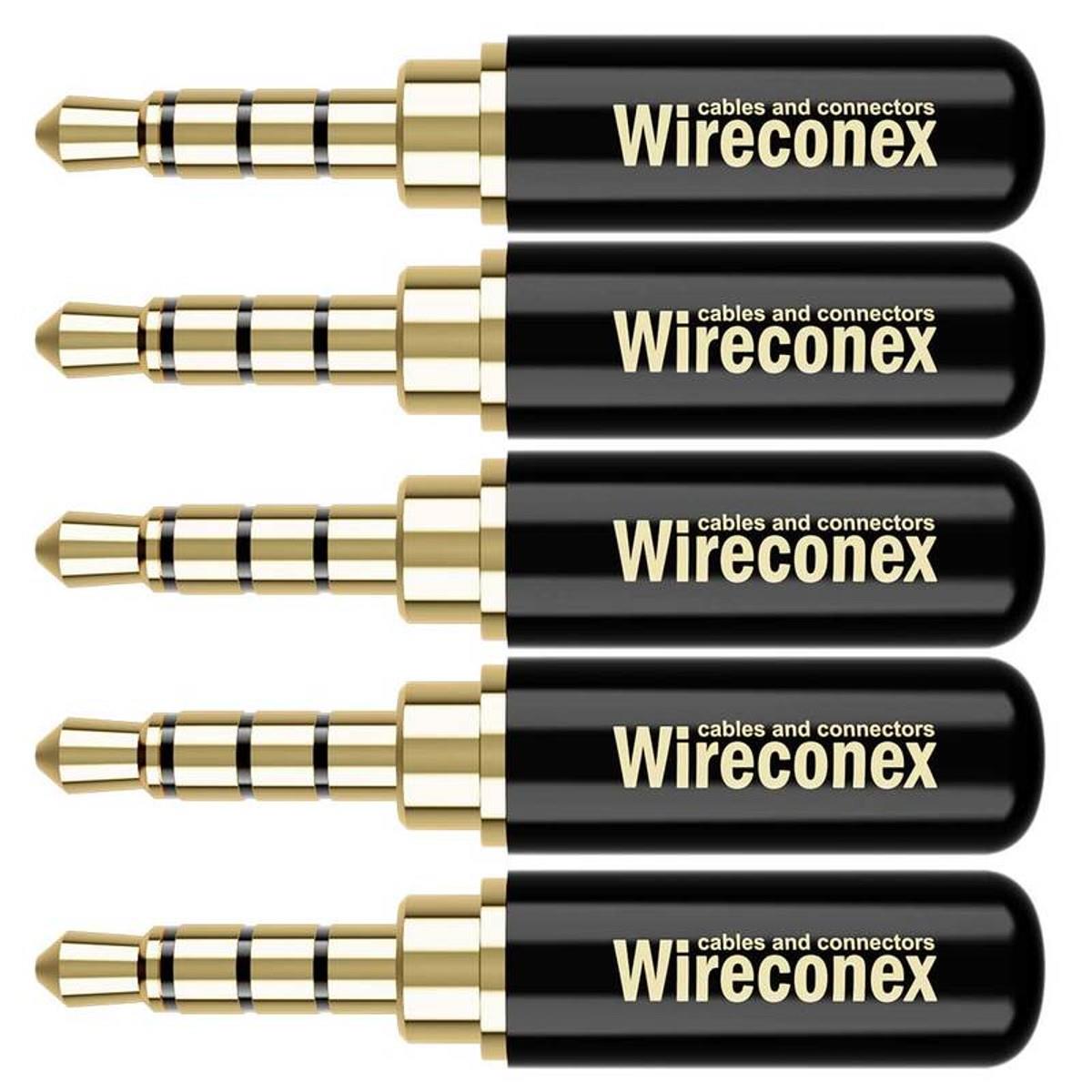Kit 05 Conectores P2 Trrs Linha Wc 2314 Wireconex