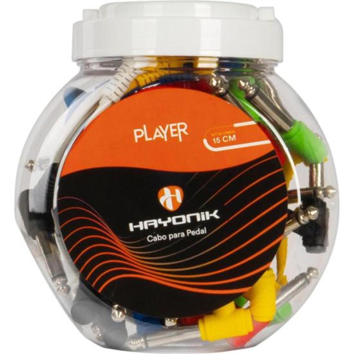 Kit Cabo Para Pedal Hayonik Linha Player 15cm Sortido Com 20