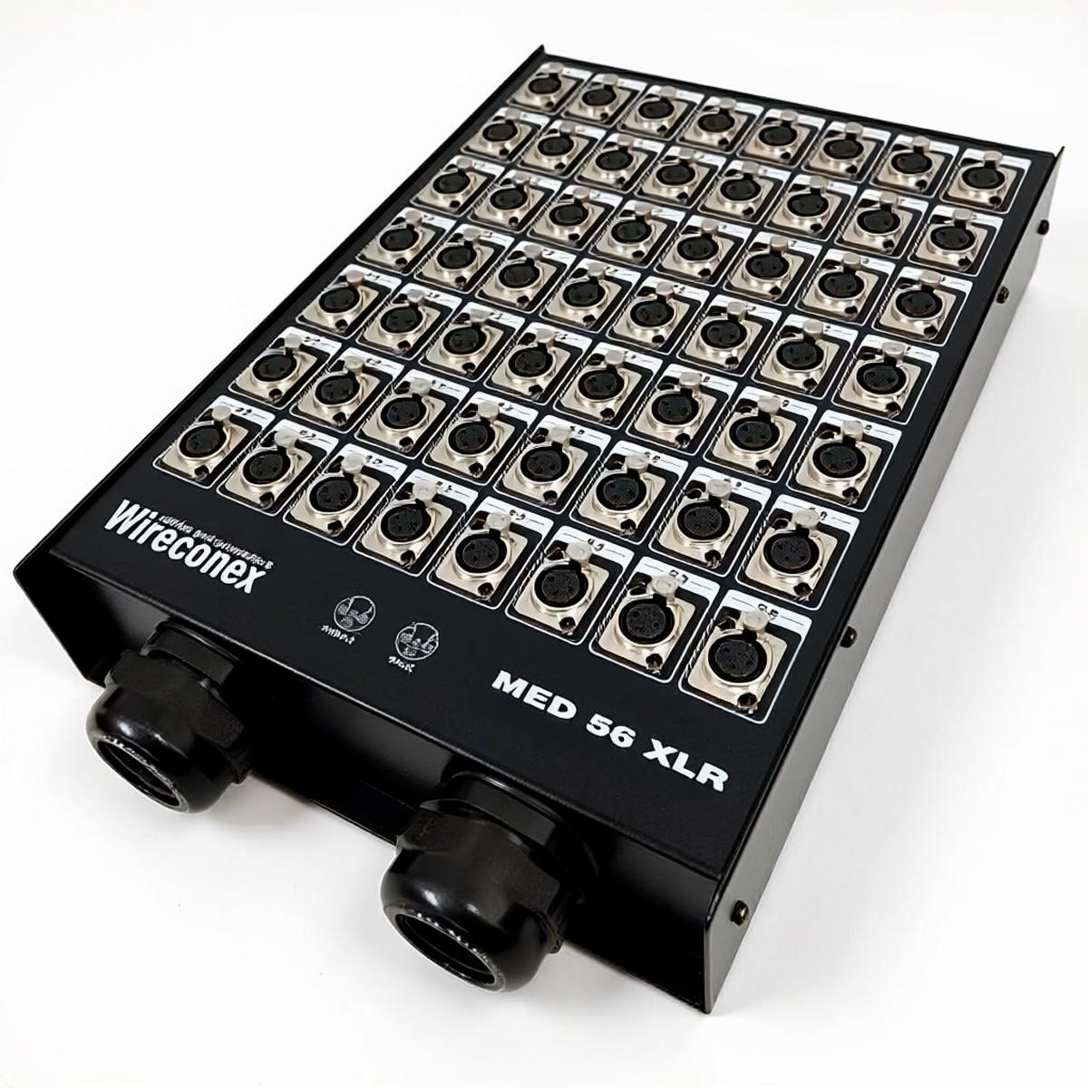 Painel 56 Furacoes Xlr Com Conectores 2 Saídas Wireconex