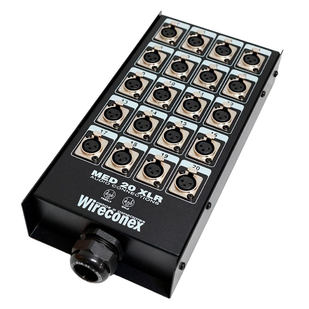 Painel Multicabo 20 Vias Com Conectores Xlr Medusa Wireconex
