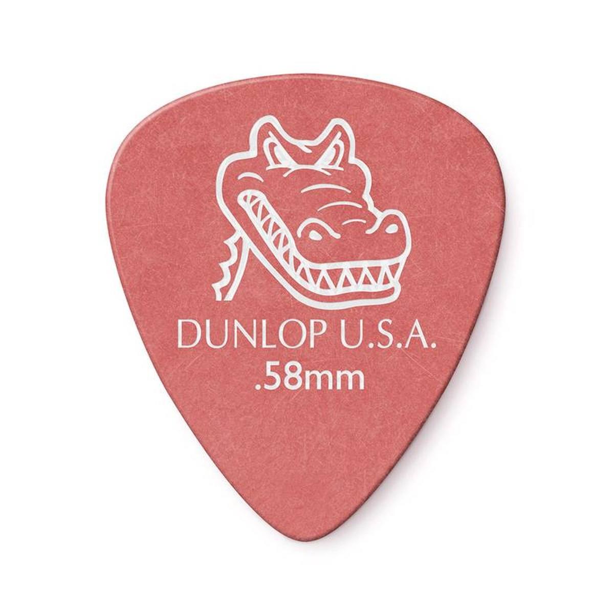 Palheta Gator Grip 0,58mm Pct C/6 417r.58 Dunlop (1811)