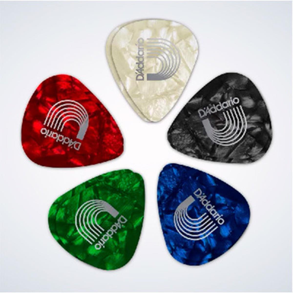 Palheta Guitarra Color 1cap2 D Addario .50mm 10 Un