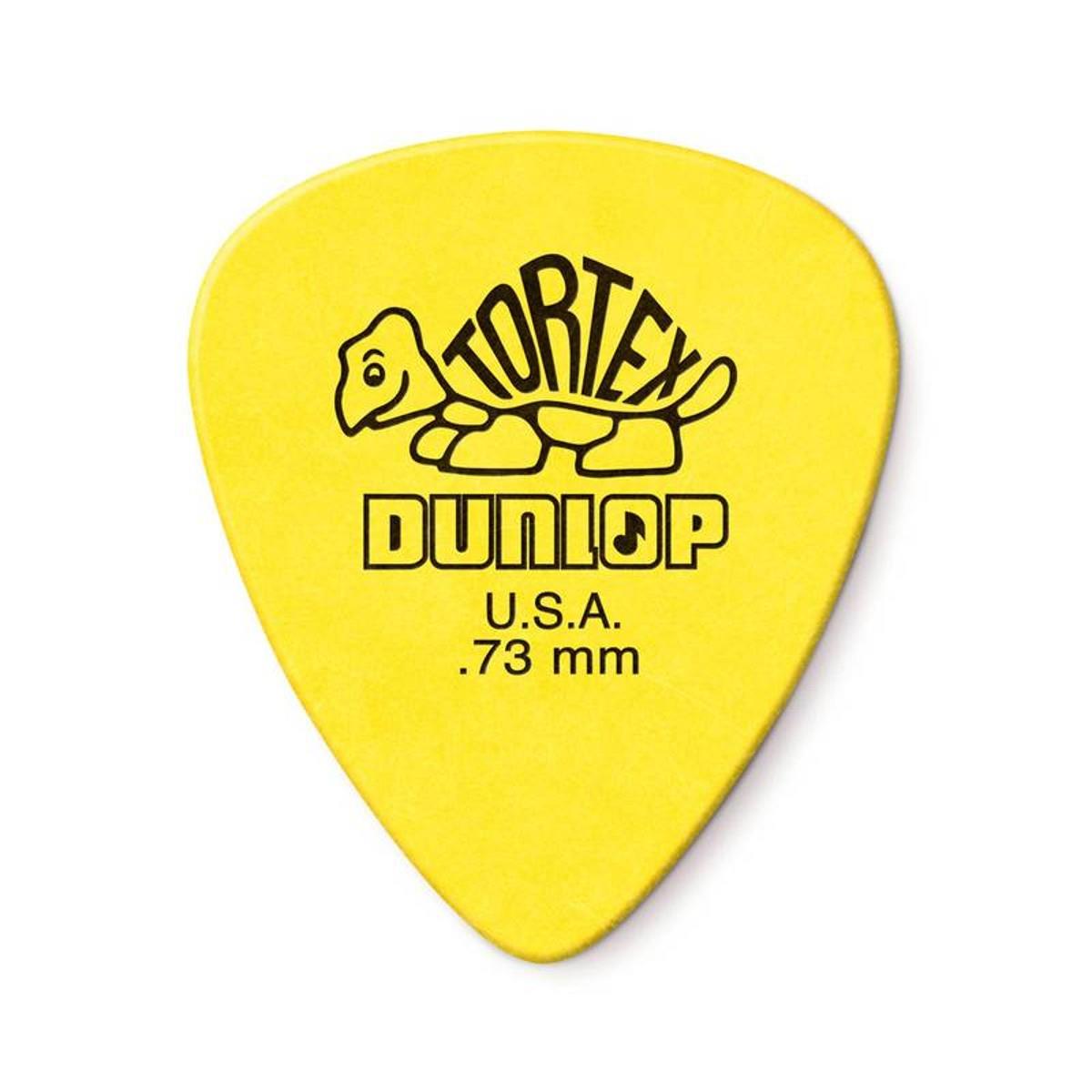 Palheta Tortex 0,73mm Amarela Pct C/ 6 Un 418r.73 Dunlop (1343)