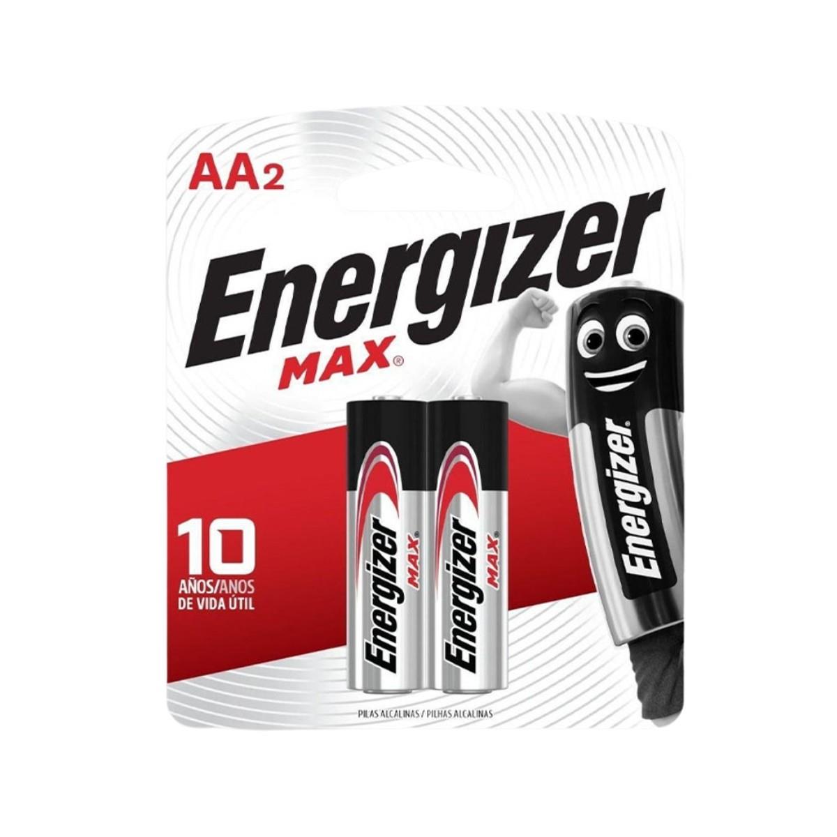 Pilha Alcalina Max Aa Cart 2 Sm-96 Energizer