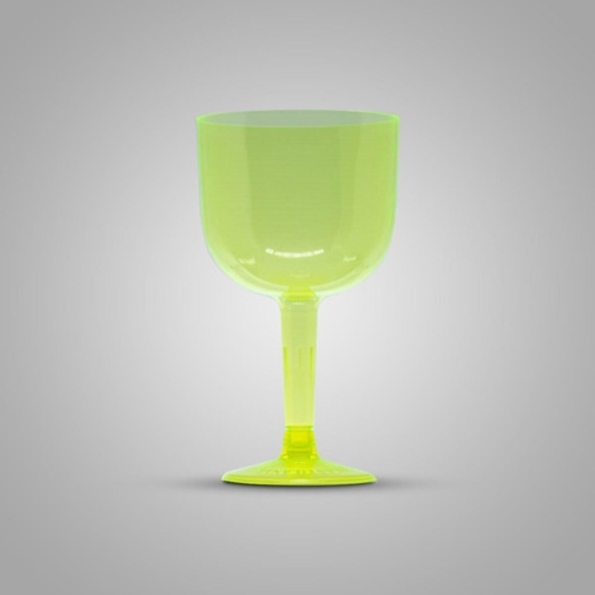 Taça Pit 500 Gin 16 Unidades 500ml Acrilico Amarelo