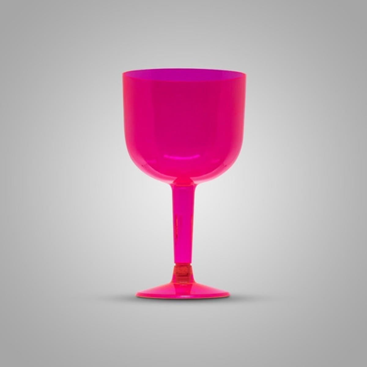 Taça Pit 500 Gin 4 Unidades 500ml Acrilico Rosa