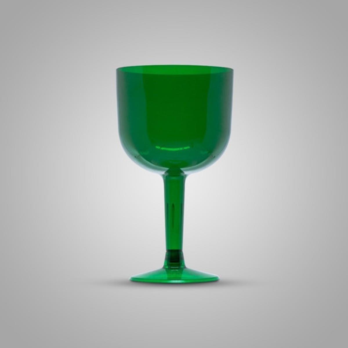 Taça Pit 500 Gin 4 Unidades 500ml Acrilico Verde