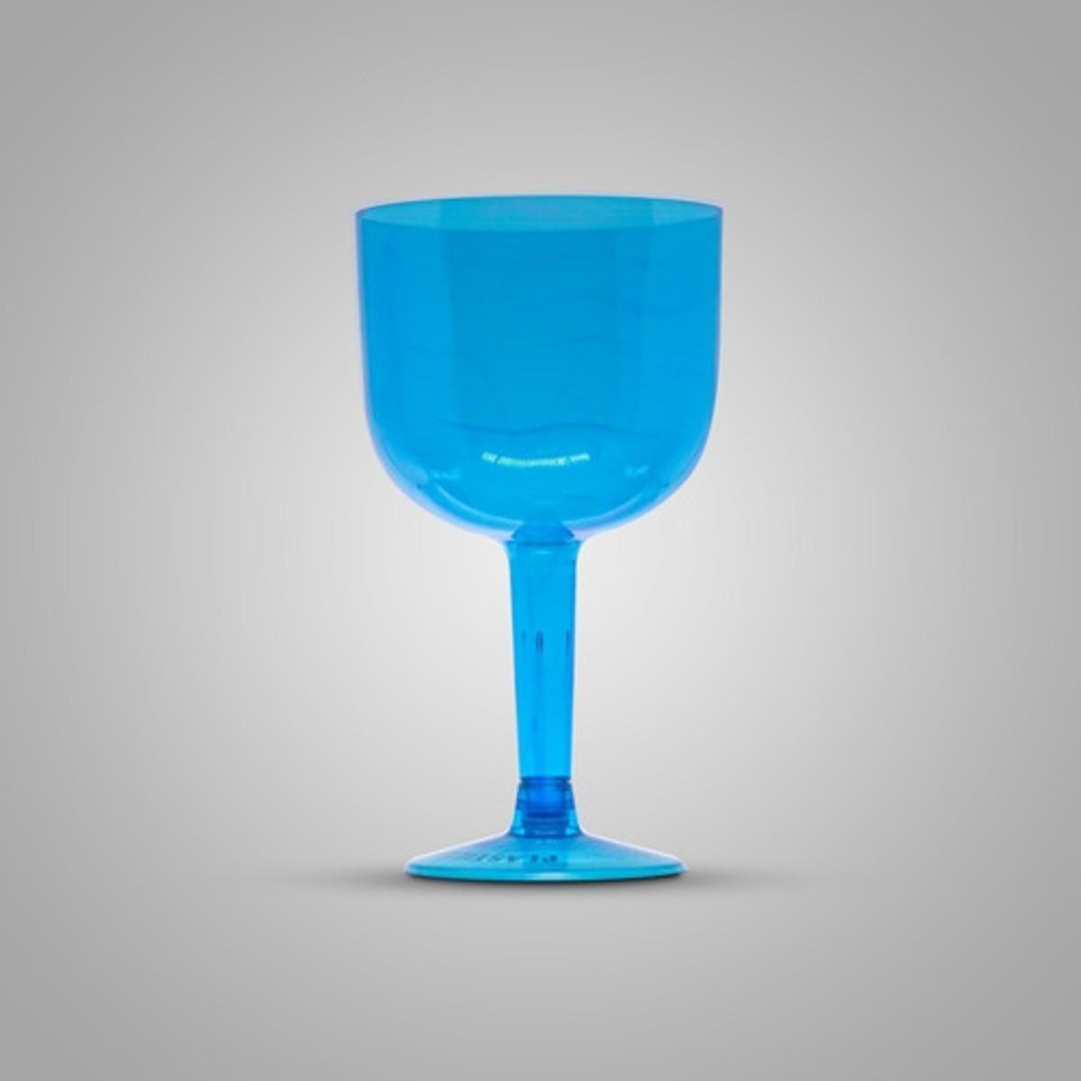 Taça Pit 500 Gin 8 Unidades 500ml Acrilico Azul