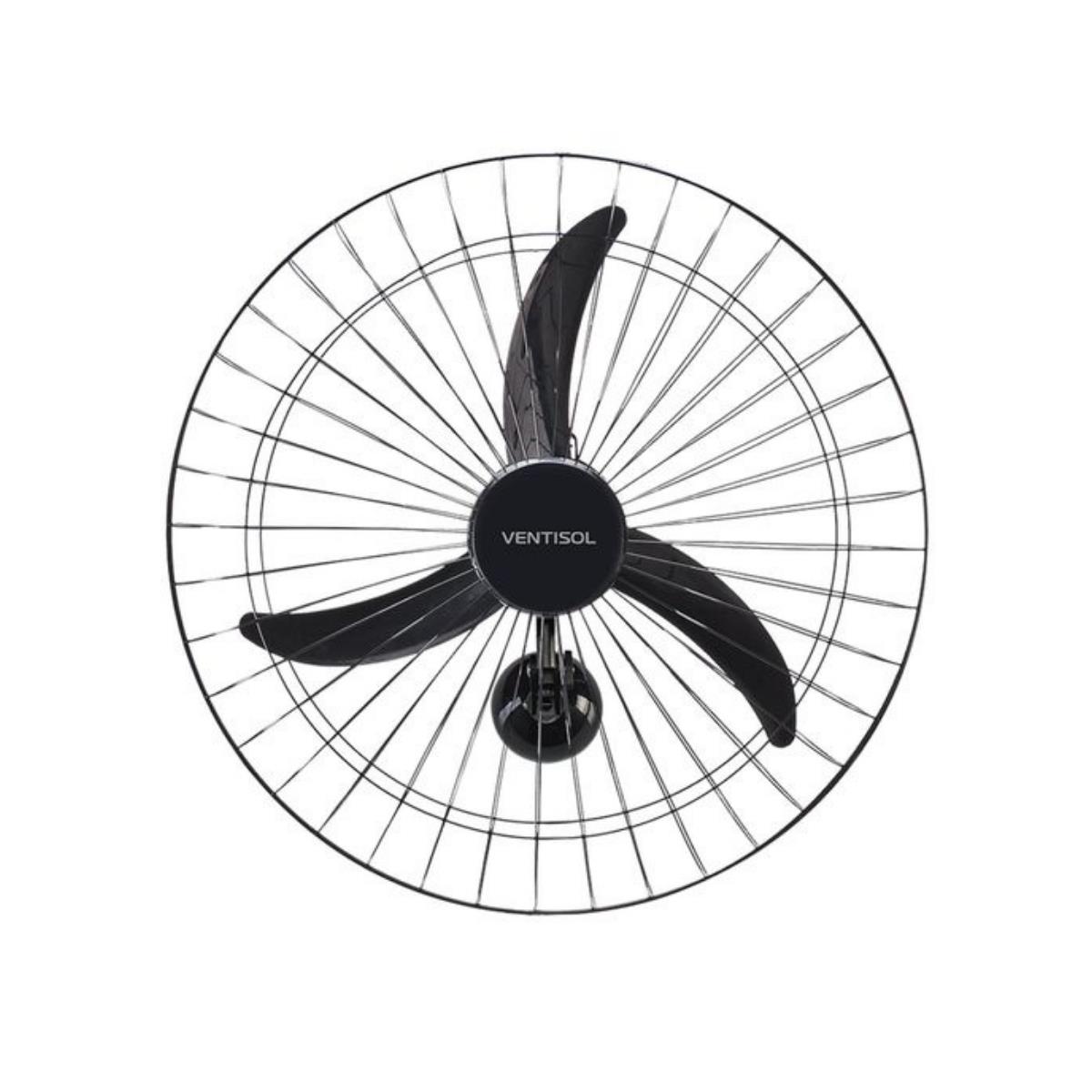 Ventilador de Parede Ventisol New Premium 60cm Preto 127v