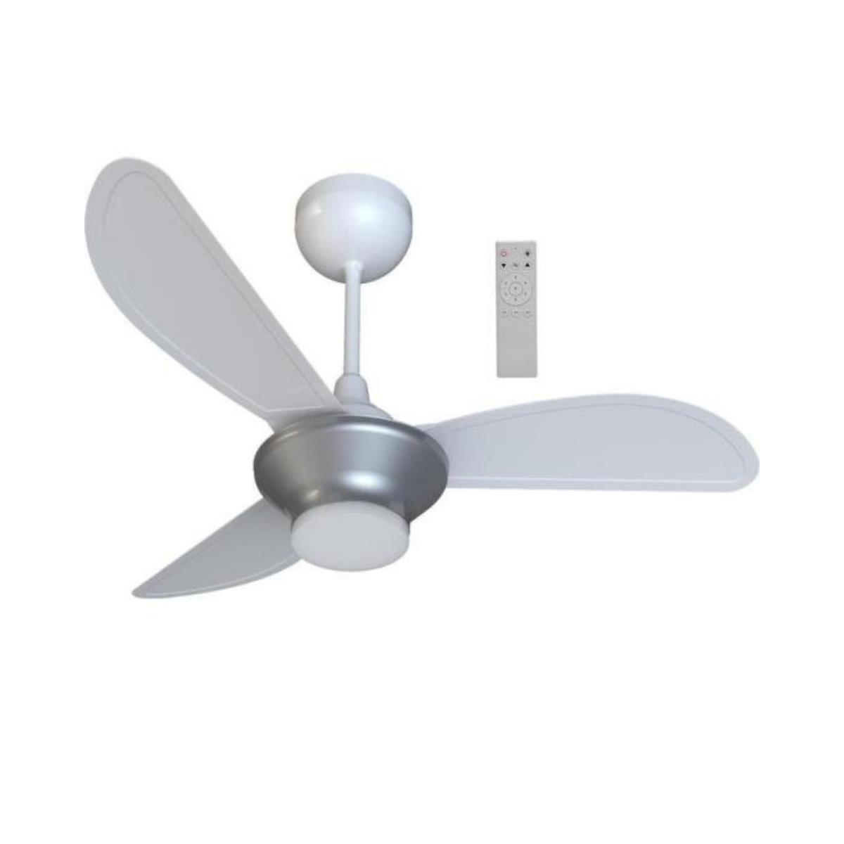 Ventilador de Teto Ventisol Mistral 3 Pás Branco/Cinza Bivolt