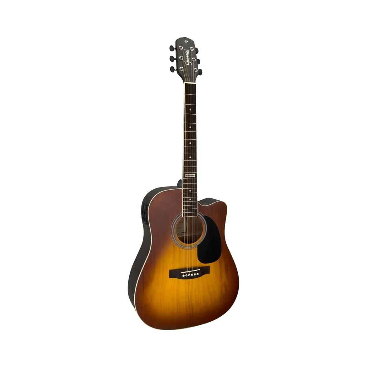 Violão Giannini GF1D CEQ Eletroacústico Aço Honey Burst