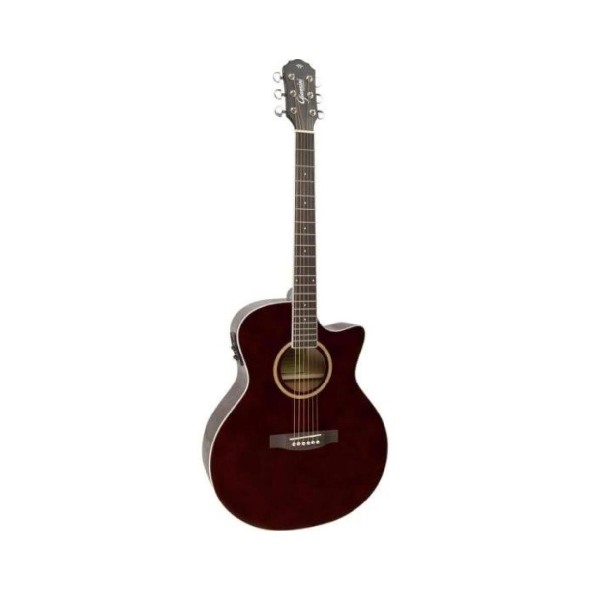 Violão Giannini GSF3 CEQ Eletroacústico Aço Translucent Dark Wine Dark Wine