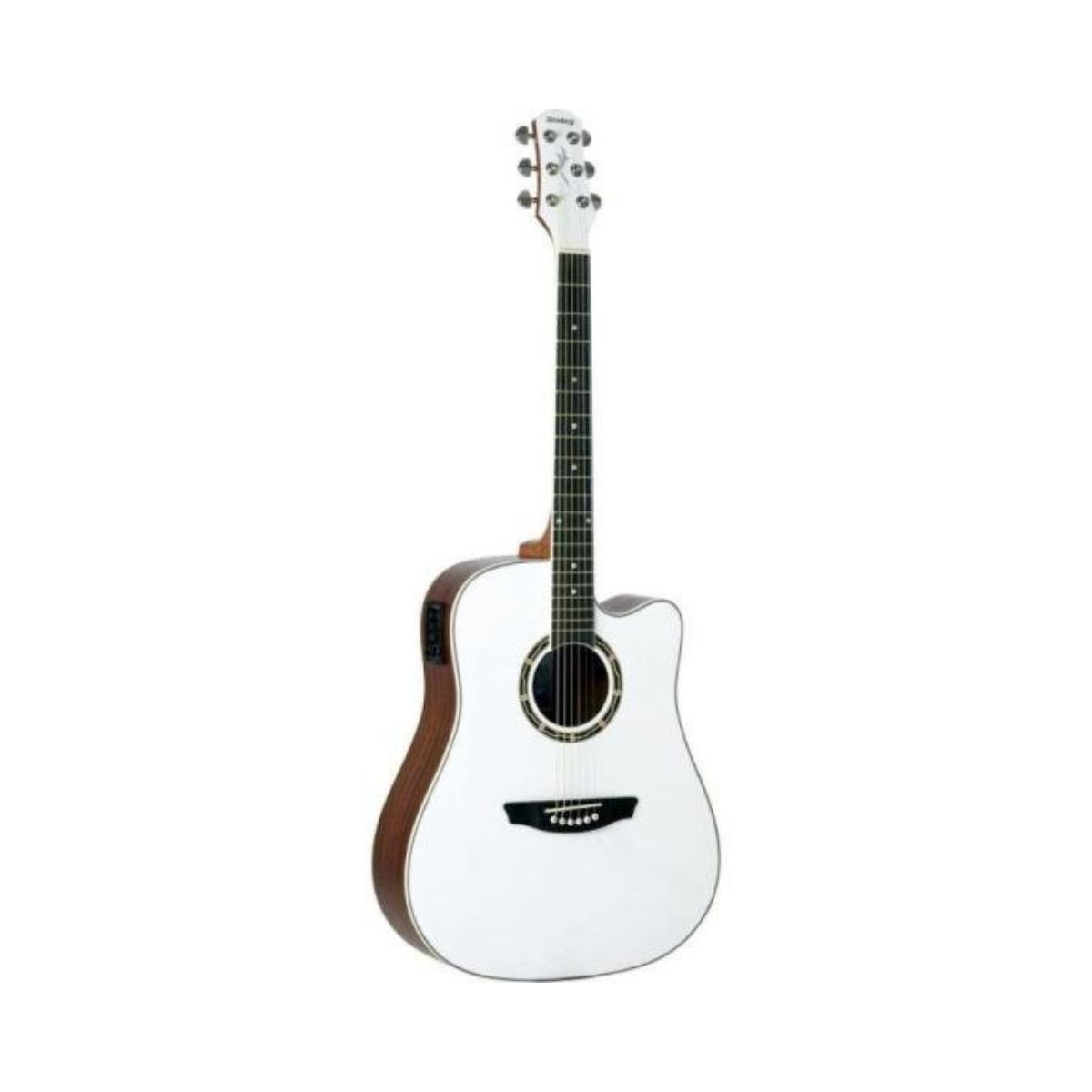 Violão Strinberg CD40 Aço Eletroacústico White Sparkle