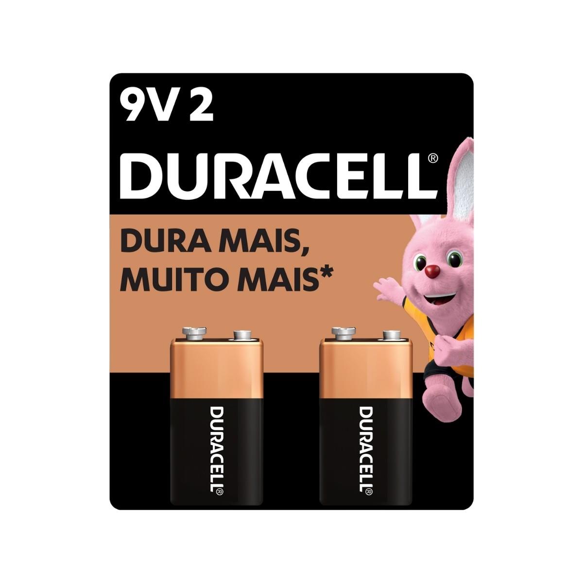 2 Baterias Alcalinas 9v Duracell