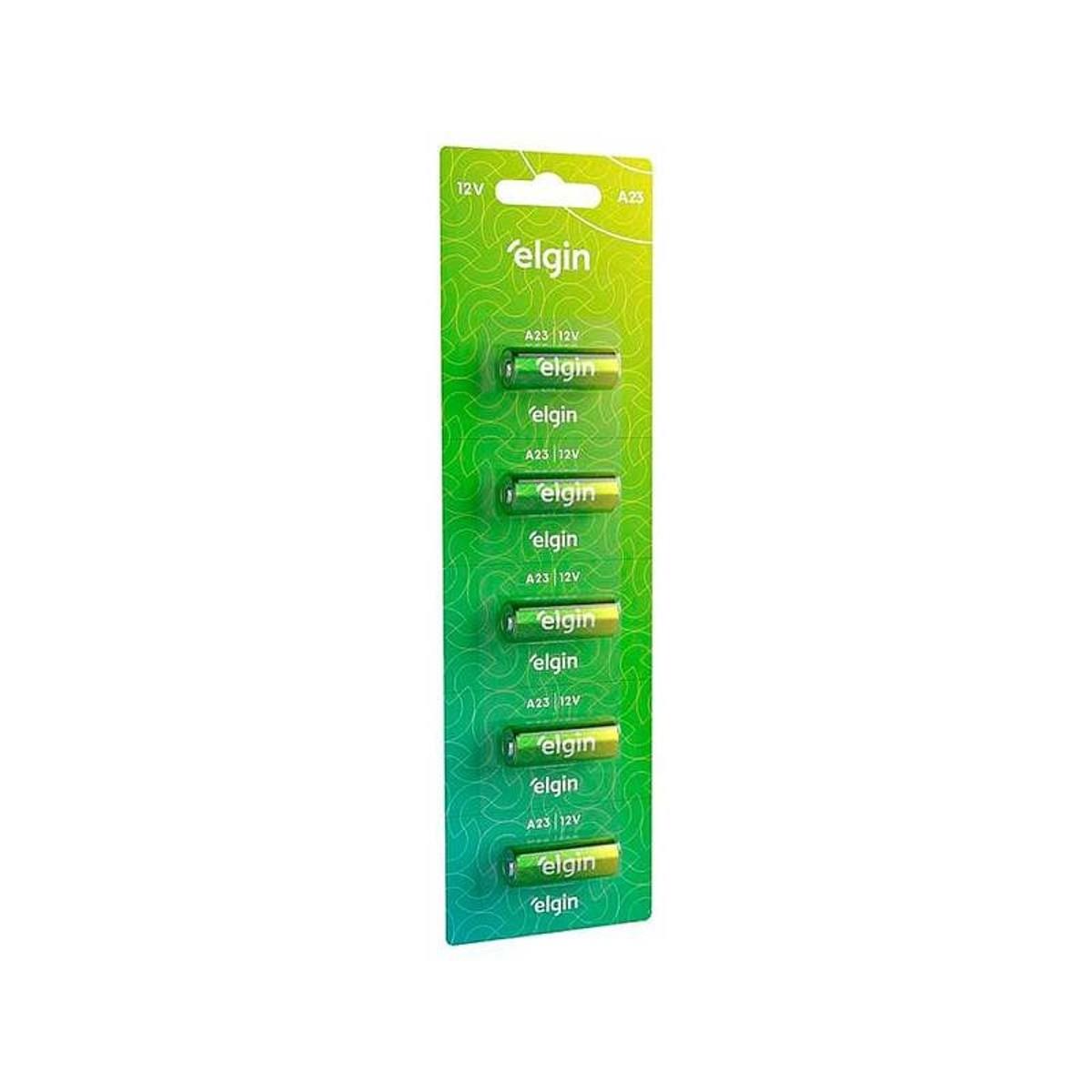 Bateria Alcalina A23 Elgin Cartela Com 05 Unidades