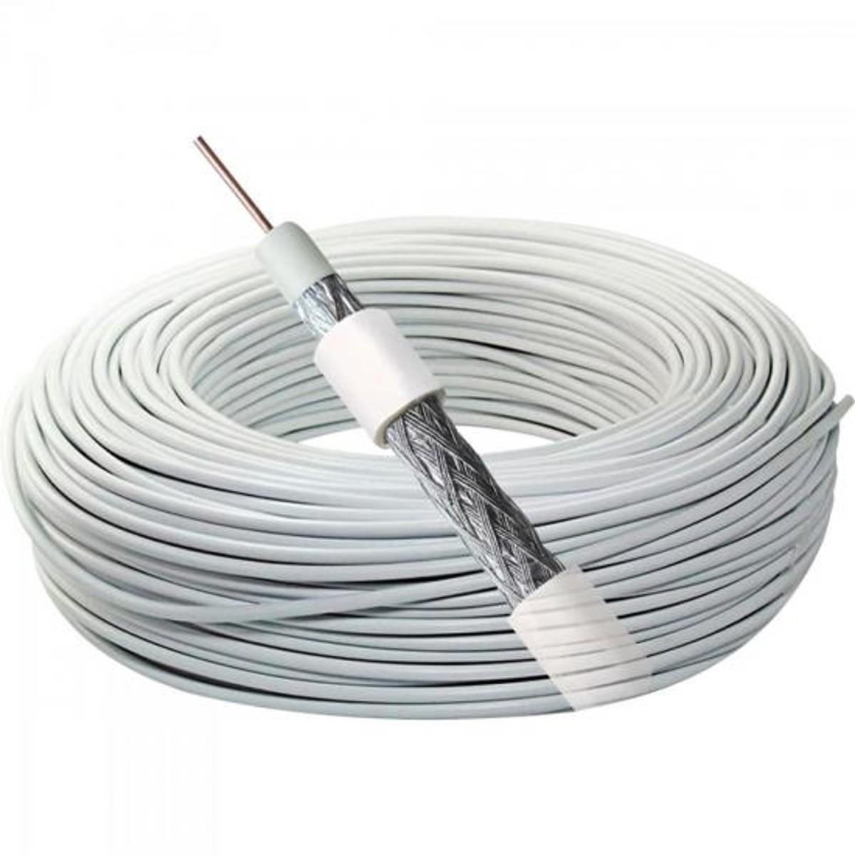 Cabo Coaxial RG6 95% ROL BR Megatron - RL / 100