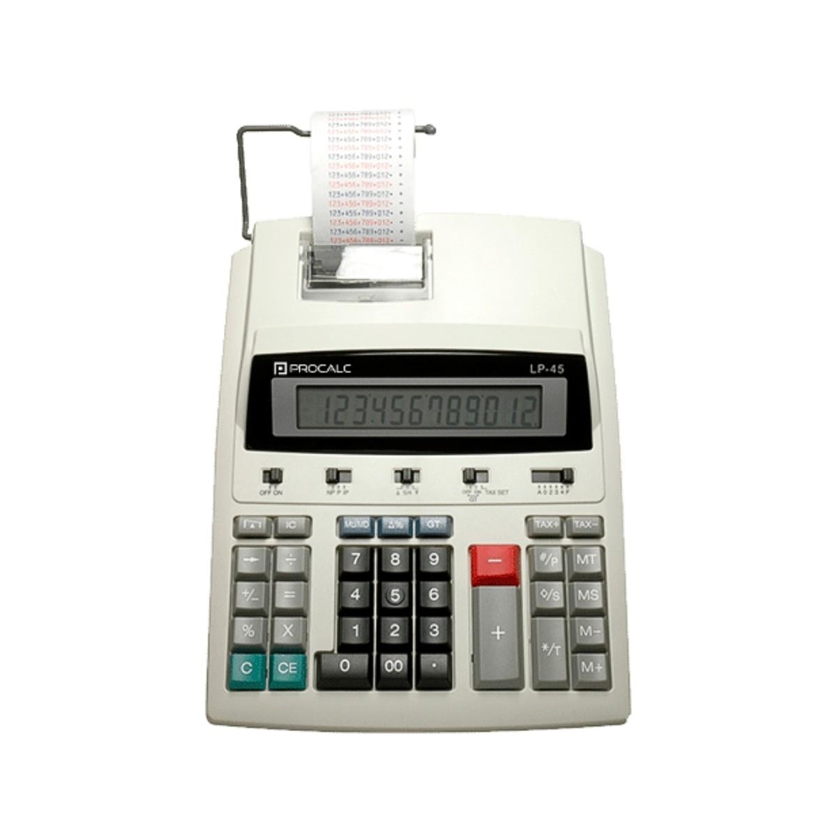 Calculadora Impressão 12 Dígitos Lp45 Bivolt Procalc