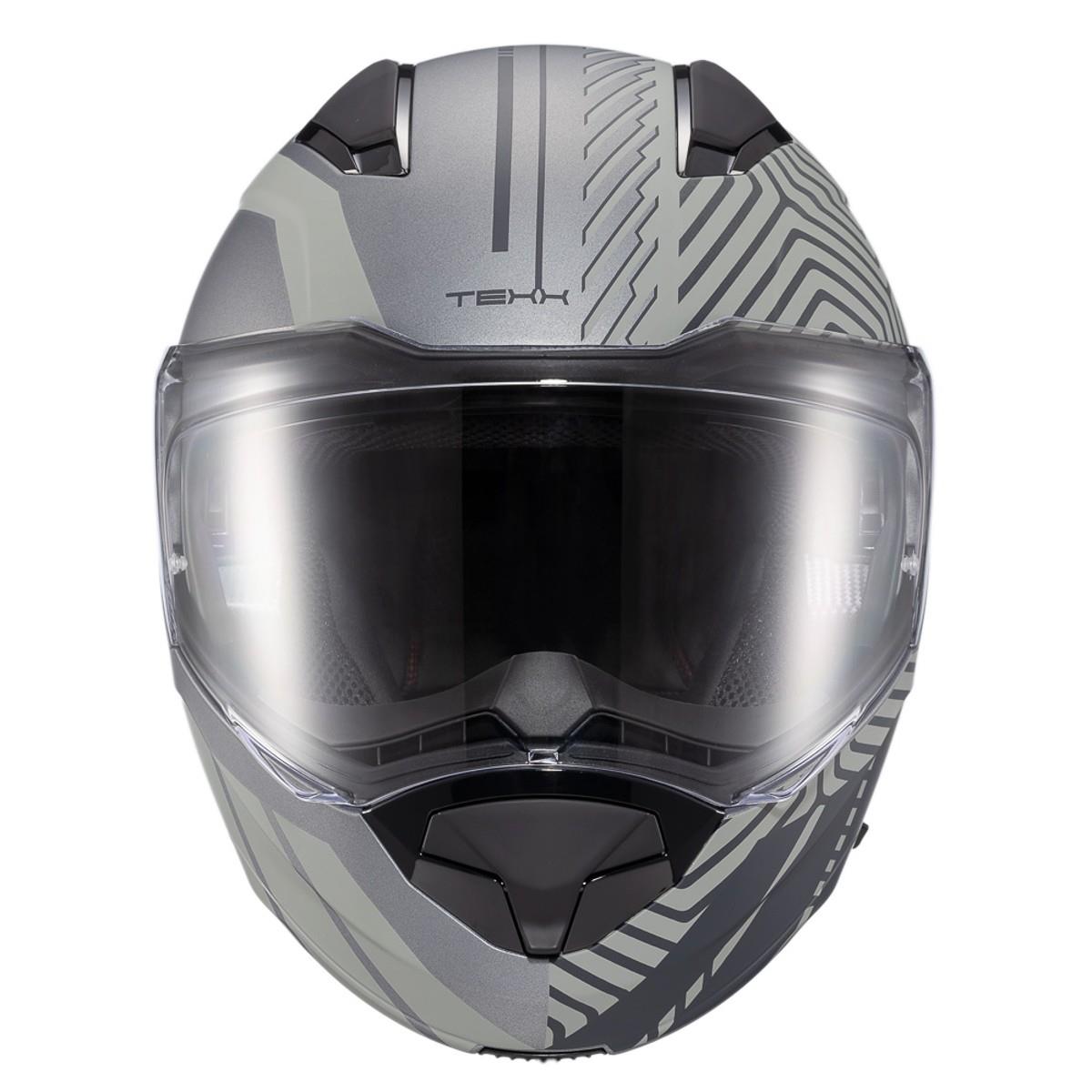 Capacete Texx Escam Kratos Cyber Cinz Fosc 61