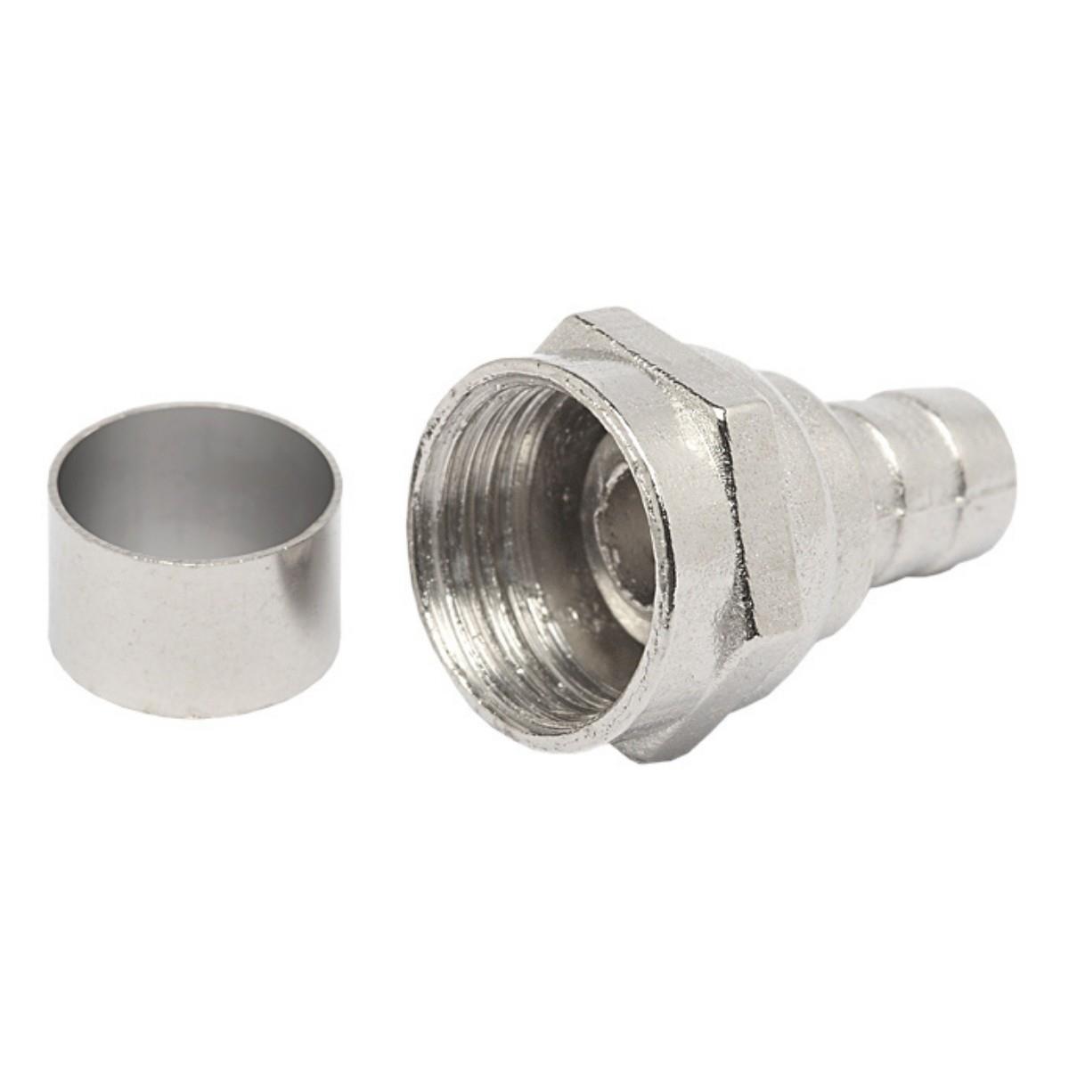 Conector F Rg 59 Com Anel Corpo Longo Storm 100 Unidades