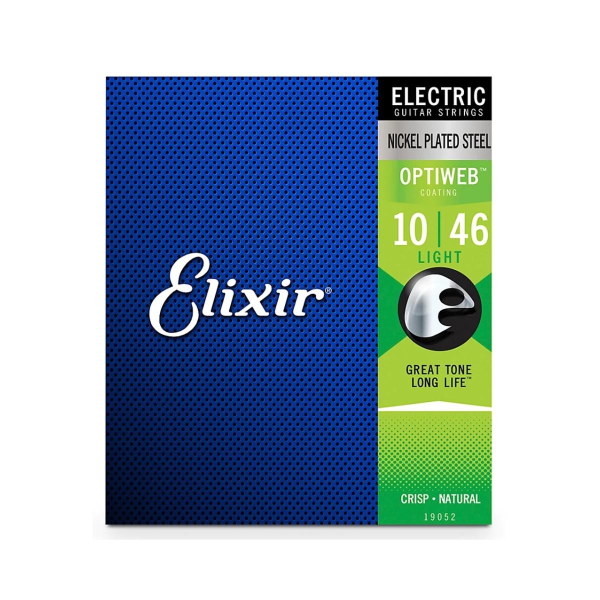 Cordas 010 Light Guitarra Optiweb Elixir