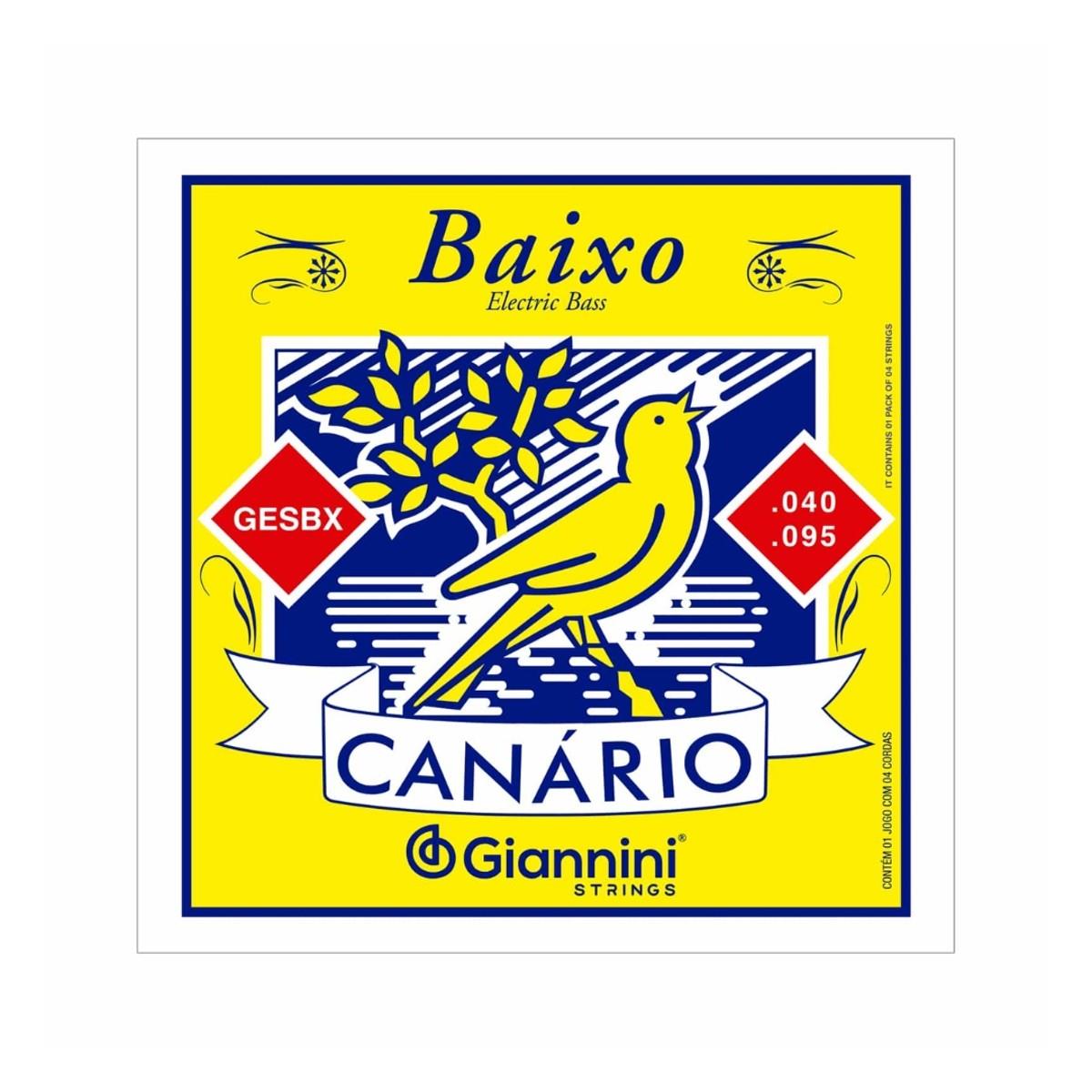 Encordoamento Giannini P/contrabaixo Canário Gesbx