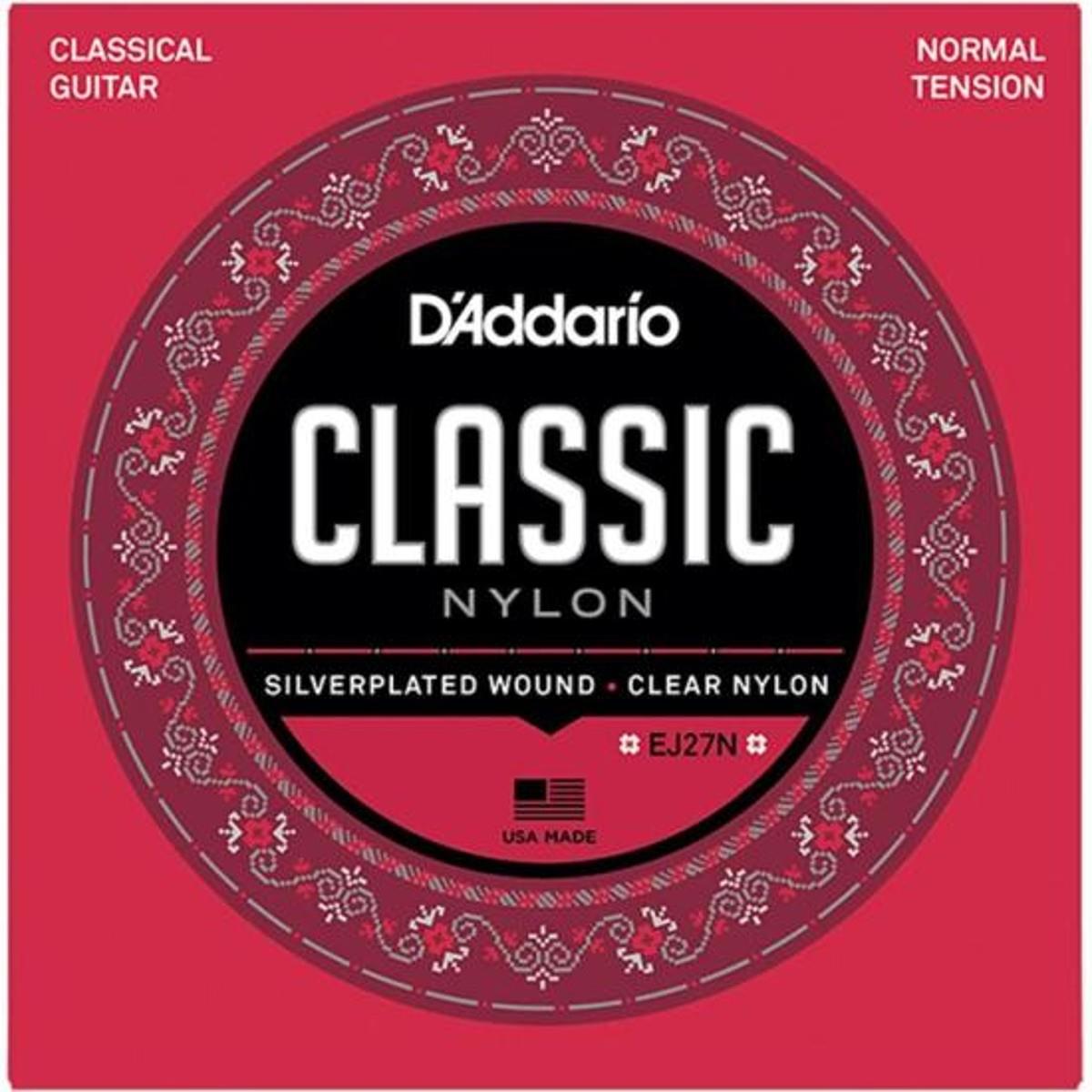 Encordoamento Violão Nylon Tensão Media Student EJ27N D Addario