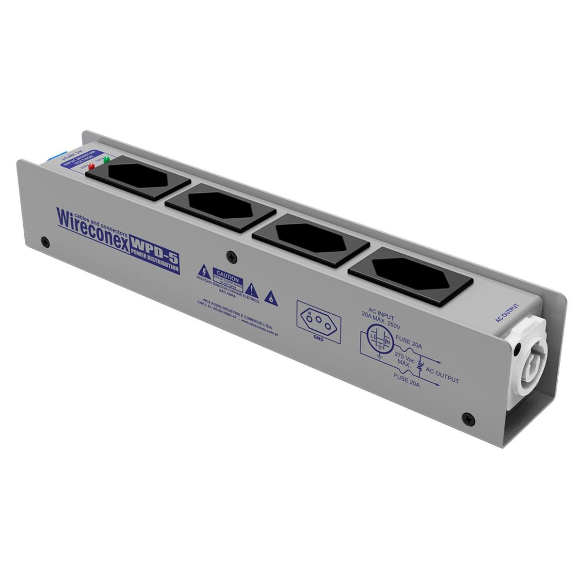 Filtro Linha 5 Tomadas Wpd5 Bivolt Wireconex