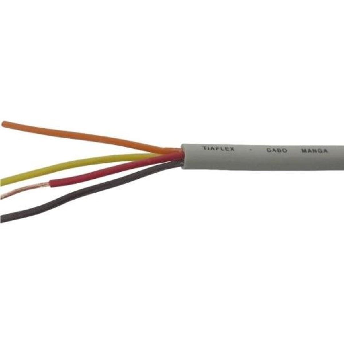 Fio Manga 4 x 26AWG Sem Blindagem Bege Tiaflex - RL / 100