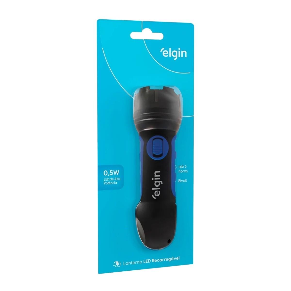 Lanterna Pequena Recarregável Led 0,5w 500mah Elgin
