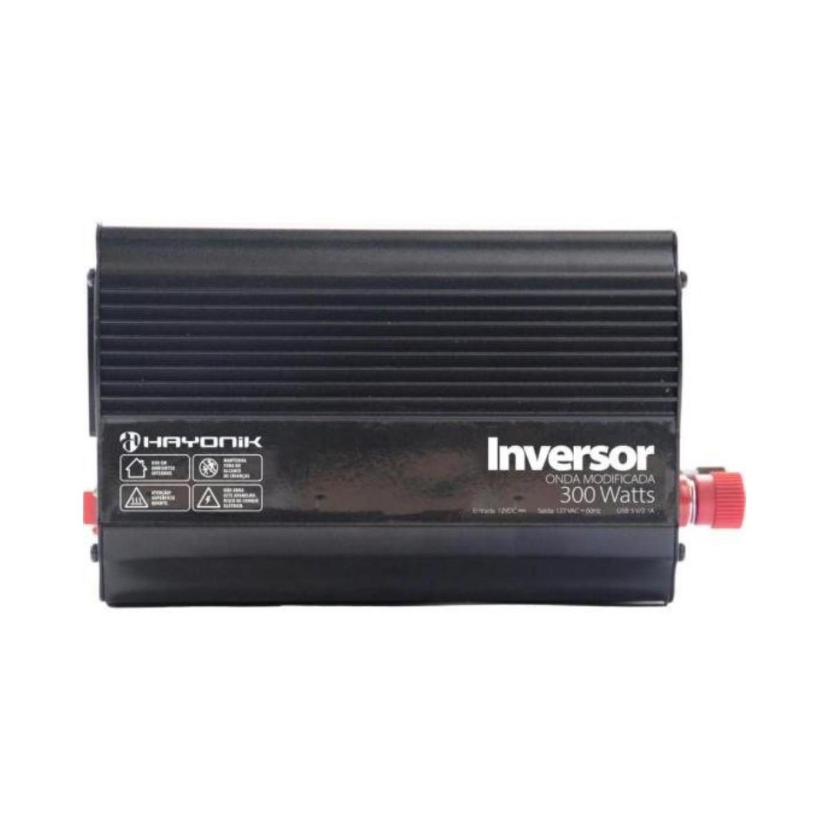 Inversor Automotivo HAYONIK MSW1103 Onda Modificada 300W 12V/127V