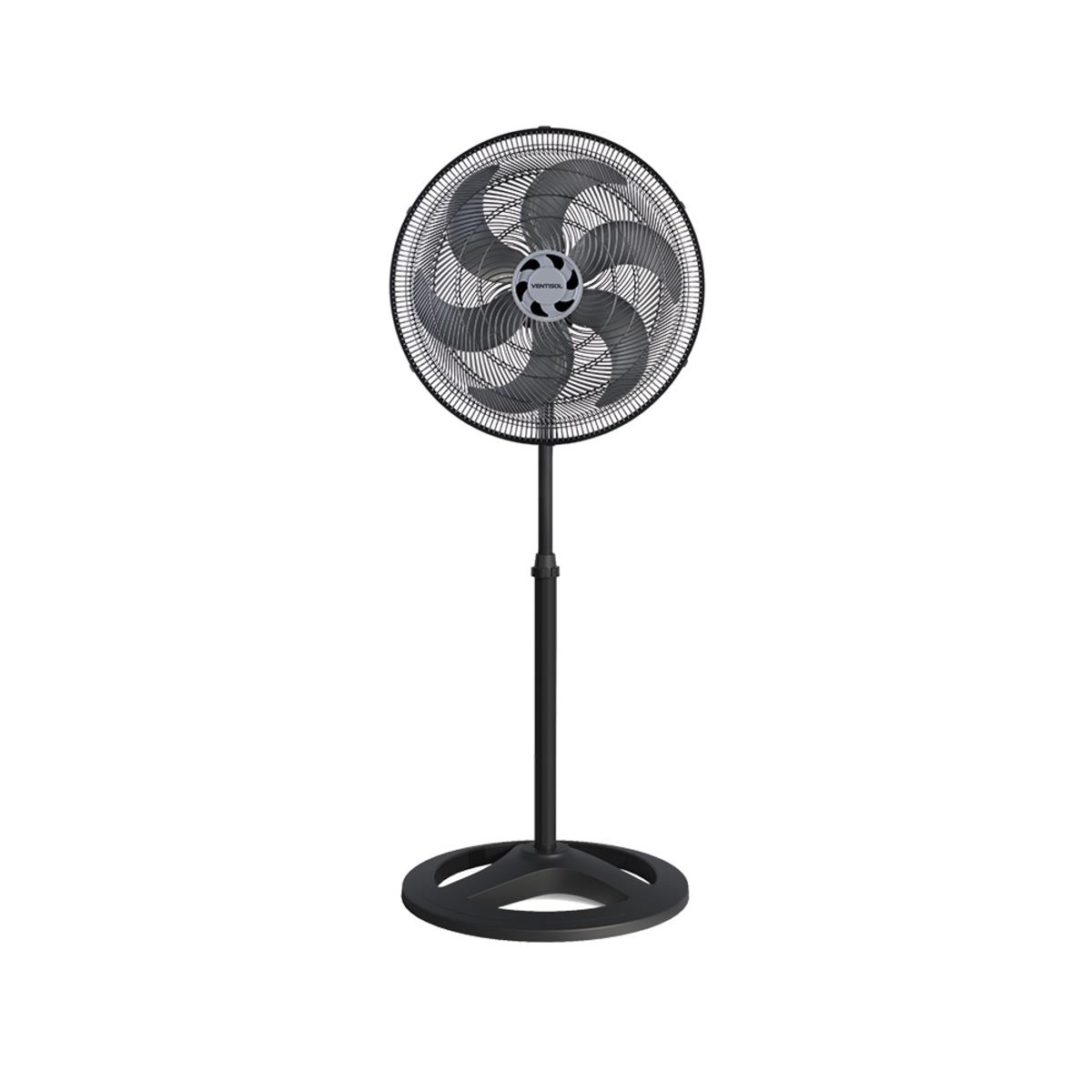 Ventilador Coluna Turbo 50cm 6p 127v Preto Ventisol