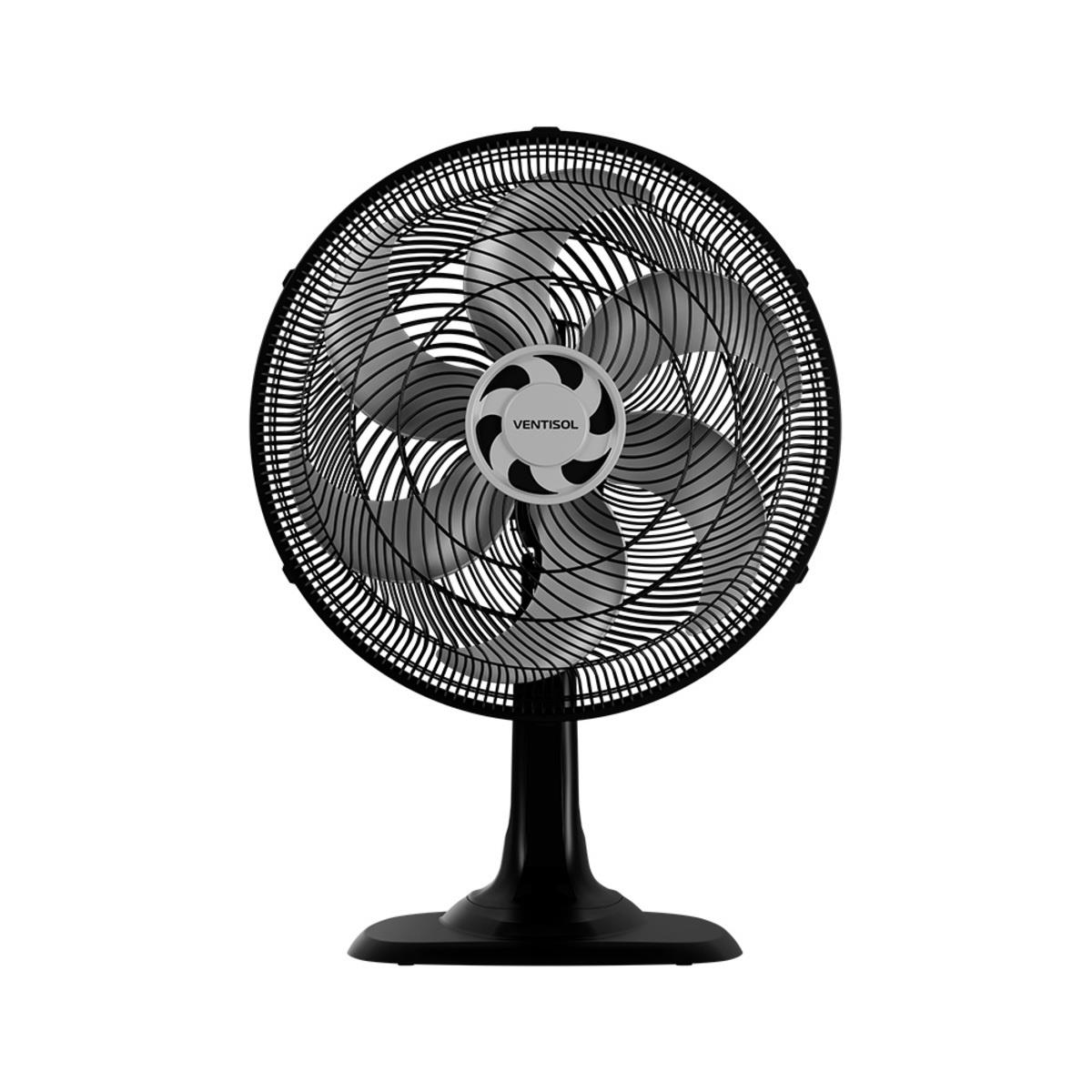 Ventilador Mesa Turbo 40cm 6p 127v Preto Ventisol