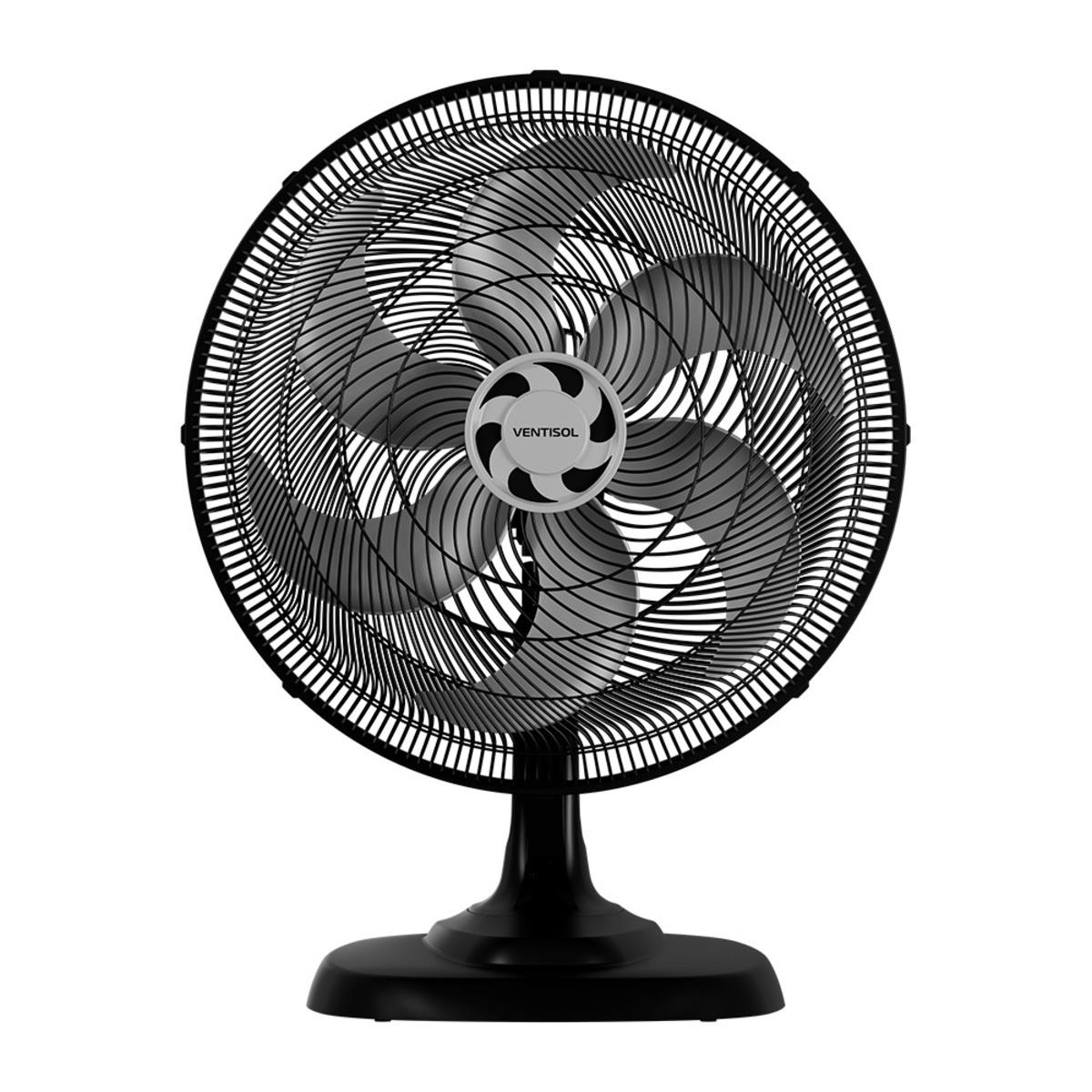 Ventilador Mesa Turbo 50cm 6p 127v Preto Ventisol