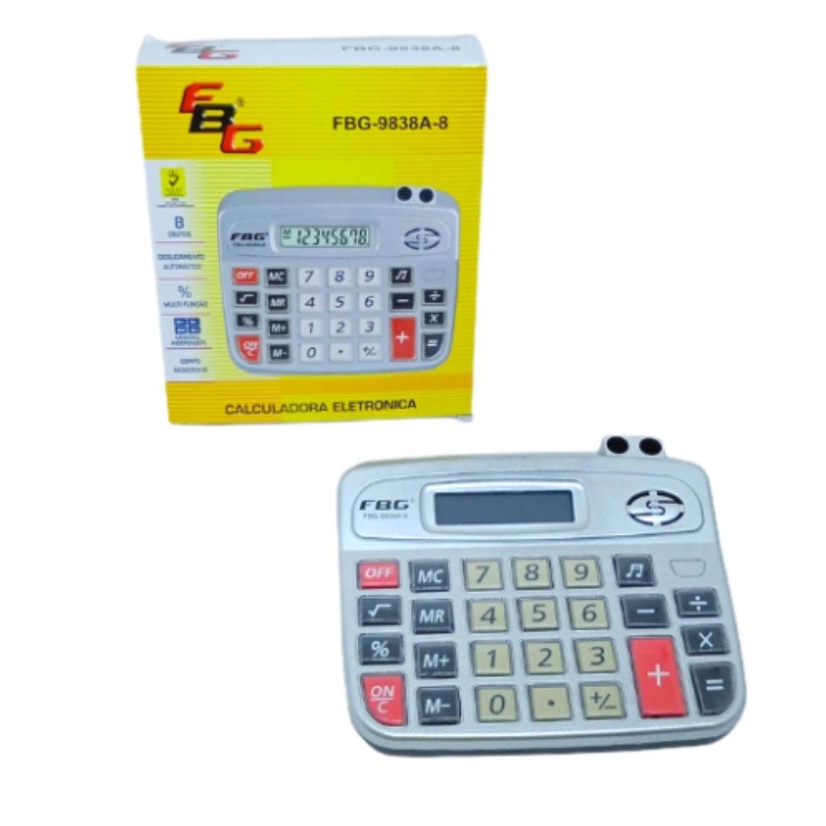 Calculadora Eletrônica 8 dígitos FBG 9838A-8