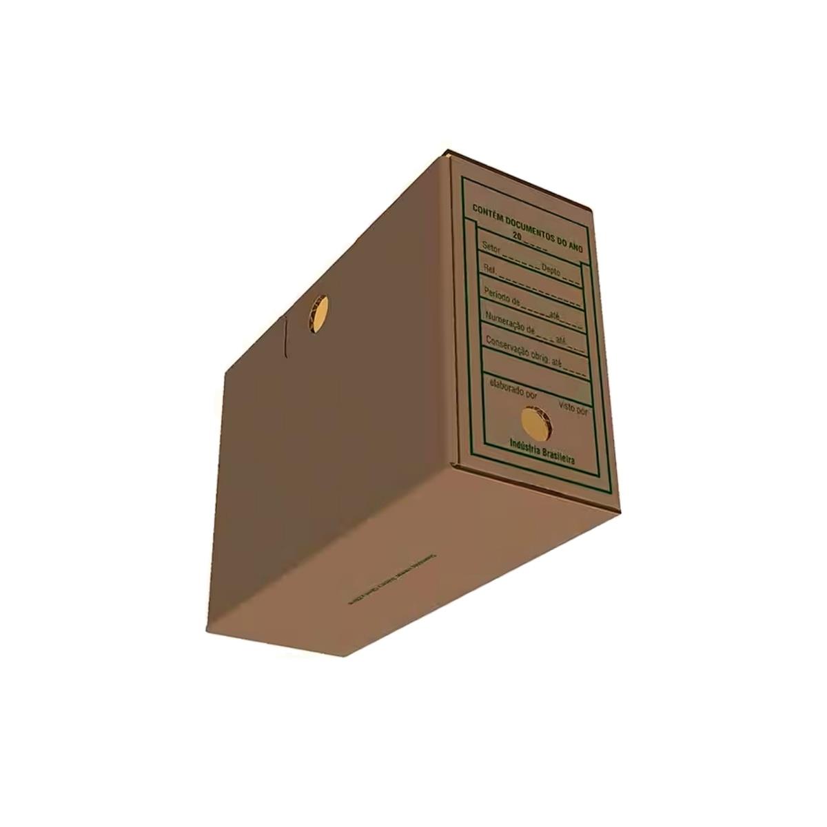 Arquivo Morto Papelão Kraft  344mm x 125mm x 237mm - 1 Unidade