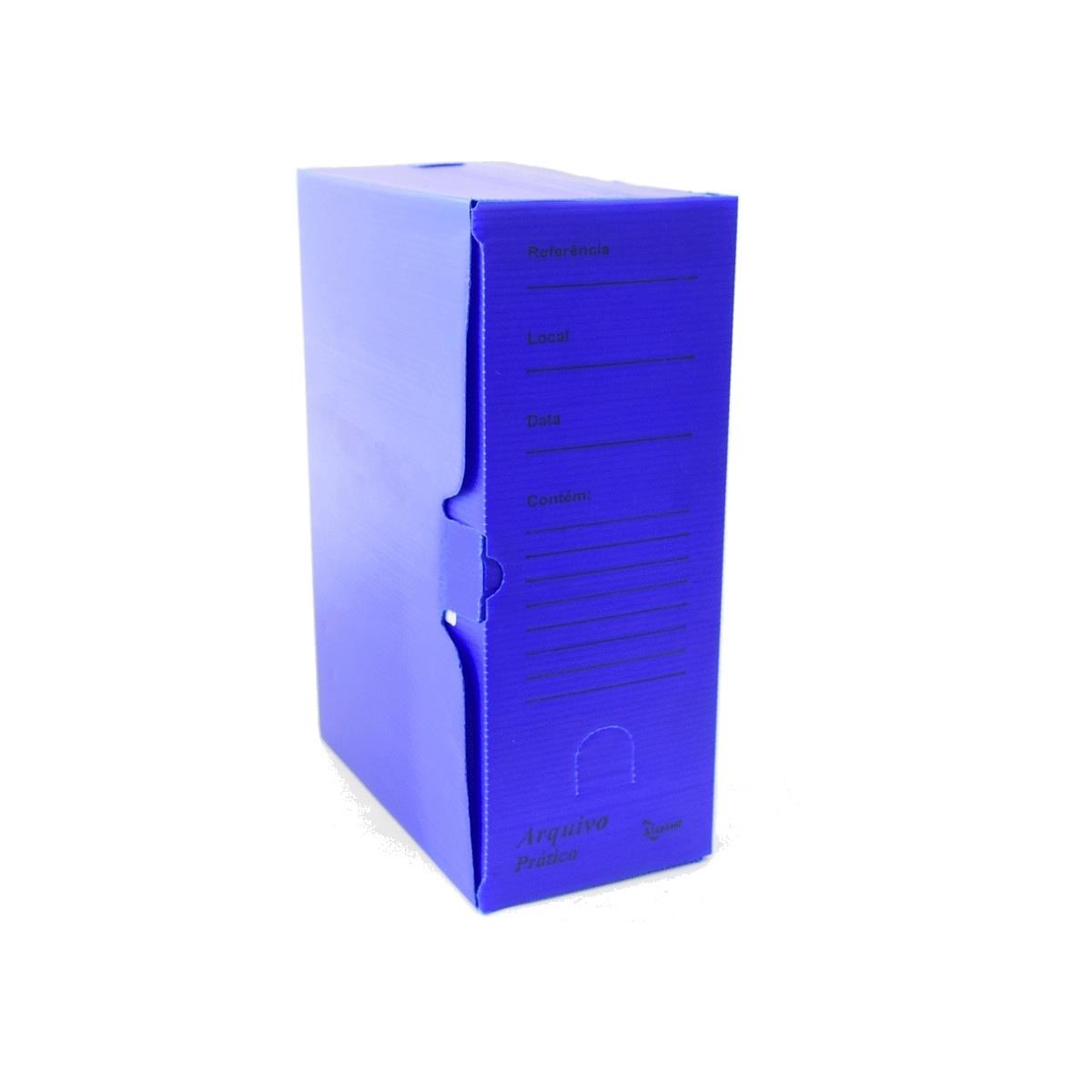 Arquivo Morto Multionda  350mm x 135mm x 245mm Azul - 1 Unidade