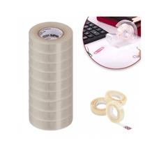 Kit 8 Rolos de Fita de Adesiva Pequena Durex Transparente GB59237 MB Tools 18mm x 20m - 8 Unidades