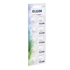 Cartela Bateria Pilha Alcalina 1.5V AG1 LR621 Elgin - 10 Unidades